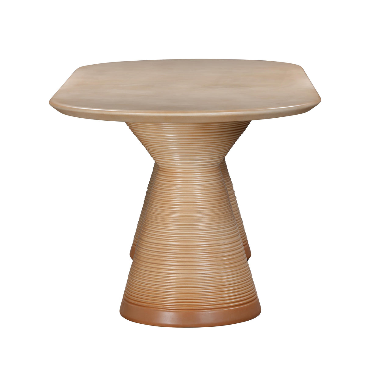 Fassa Terracotta Indoor / Outdoor 87" Oval Dining Table by TOV Furniture at Eve Furniture