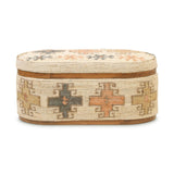 Olivier Cotton Oval Storage Ottoman by TOV Furniture at Eve Furniture