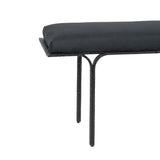 Bryn Black Bench by TOV Furniture at Eve Furniture