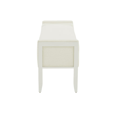 Ines Cream Boucle Bench by TOV Furniture at Eve Furniture