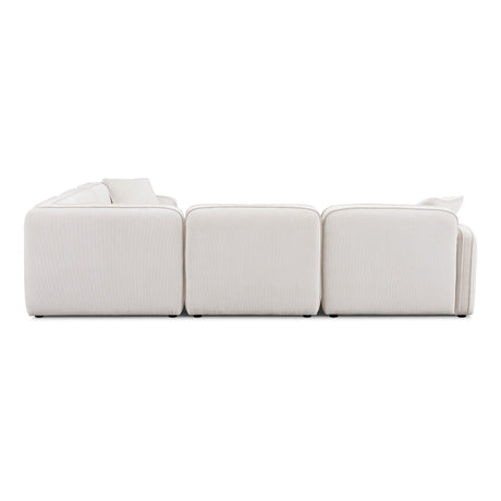 Travie Performance Corduroy Velvet Modular L-Sectional by TOV Furniture at Eve Furniture