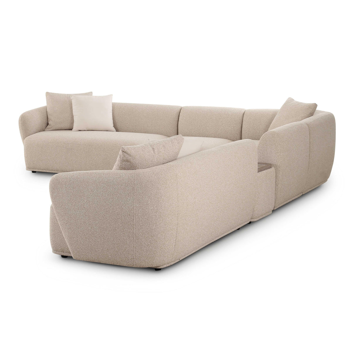 Sylvie Cream Boucle 6-Piece Large Sectional by TOV Furniture at Eve Furniture