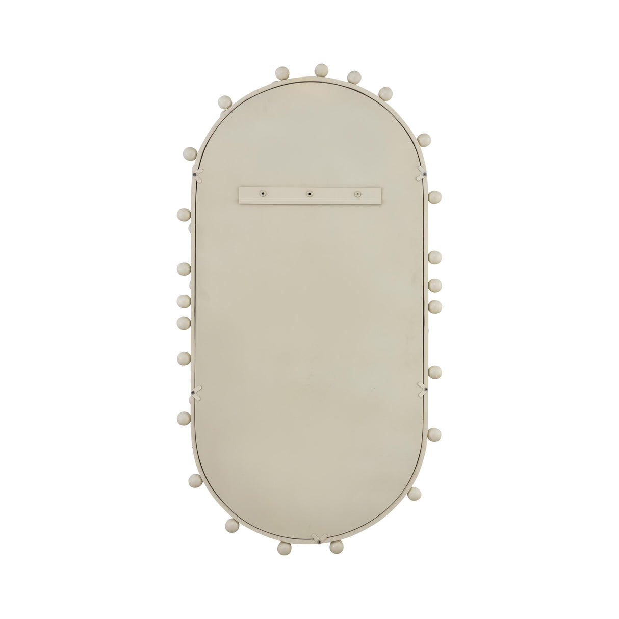 Bubbles Ivory Oval Wall Mirror by TOV Furniture at Eve Furniture