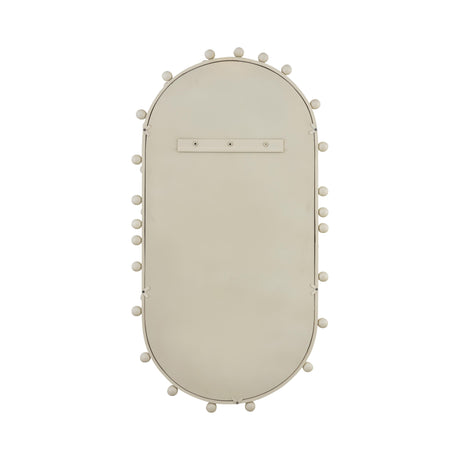 Bubbles Ivory Oval Wall Mirror by TOV Furniture at Eve Furniture