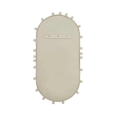 Bubbles Ivory Oval Wall Mirror by TOV Furniture at Eve Furniture