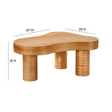 Dora Natural Oak Coffee Table by TOV Furniture at Eve Furniture