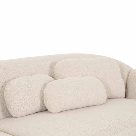 Misty Cream Boucle Modular 4-Seater Sofa by TOV Furniture at Eve Furniture