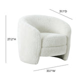 Dakota Faux Shearling Armchair by TOV Furniture at Eve Furniture