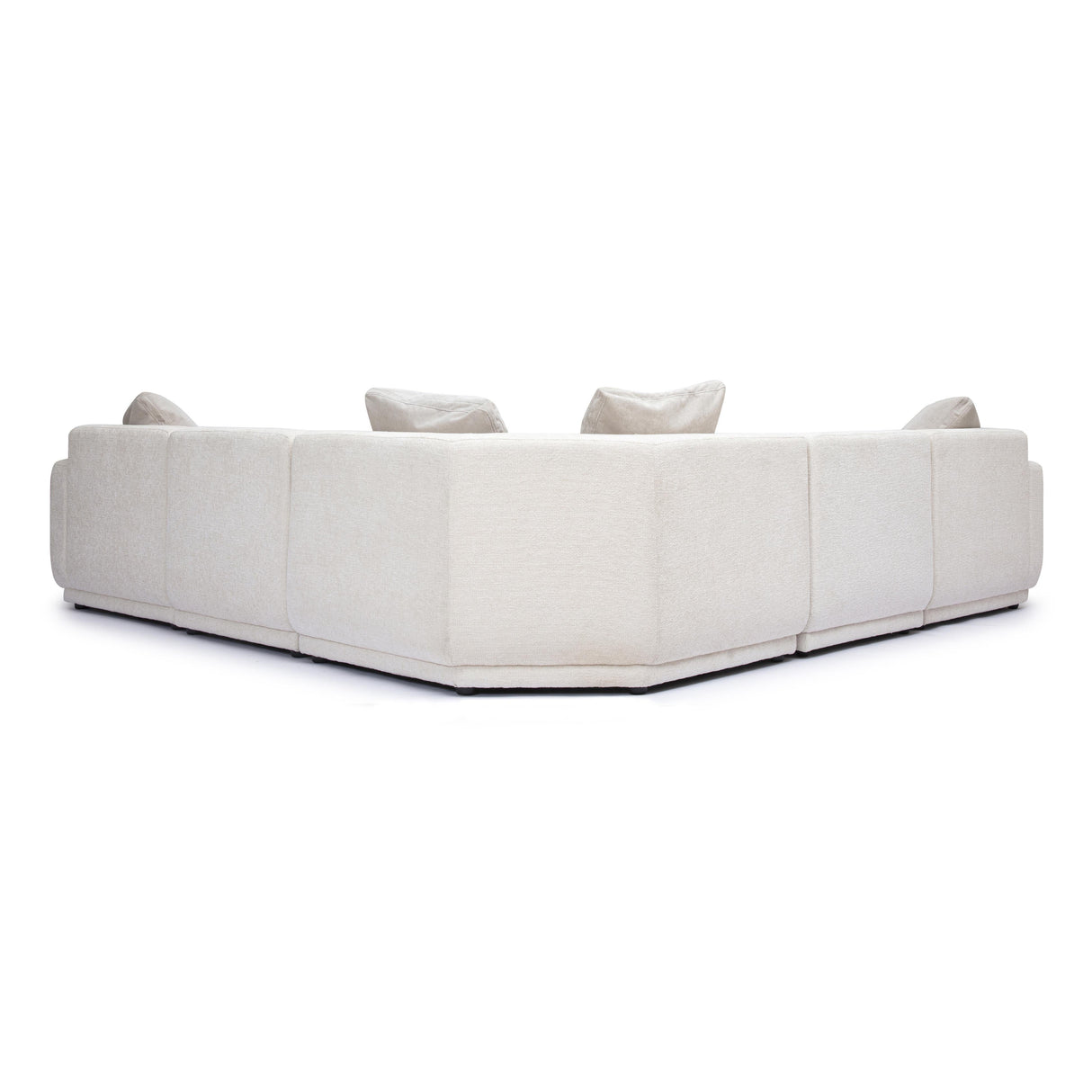 Perry Cream Chenille Modular L-Sectional by TOV Furniture at Eve Furniture