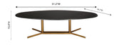 Gemma Black Marble Coffee Table by TOV Furniture at Eve Furniture
