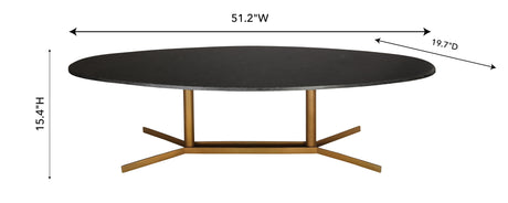 Gemma Black Marble Coffee Table by TOV Furniture at Eve Furniture