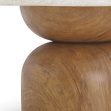 Cynthia Travertine Concrete Indoor / Outdoor Coffee Table by TOV Furniture at Eve Furniture