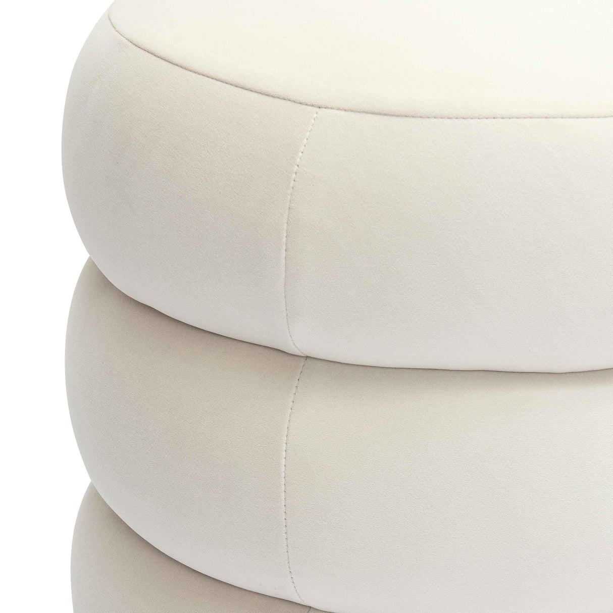 Stefanie Velvet Ottoman by TOV Furniture at Eve Furniture