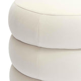Stefanie Velvet Ottoman by TOV Furniture at Eve Furniture