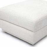 Perry Cream Chenille Modular Ottoman by TOV Furniture at Eve Furniture