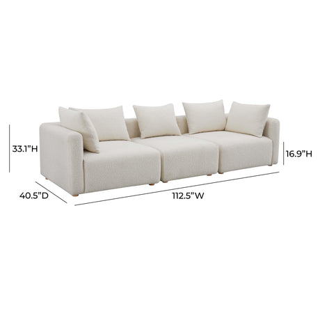 Hangover Cream Boucle Sofa by TOV Furniture at Eve Furniture