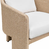 Alexa Rattan Performance Fabric Outdoor Armchair by TOV Furniture at Eve Furniture