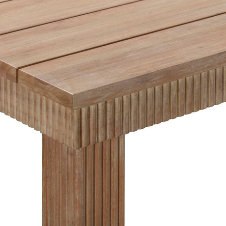Cassie Natural Outdoor Rectangular Dining Table by TOV Furniture at Eve Furniture
