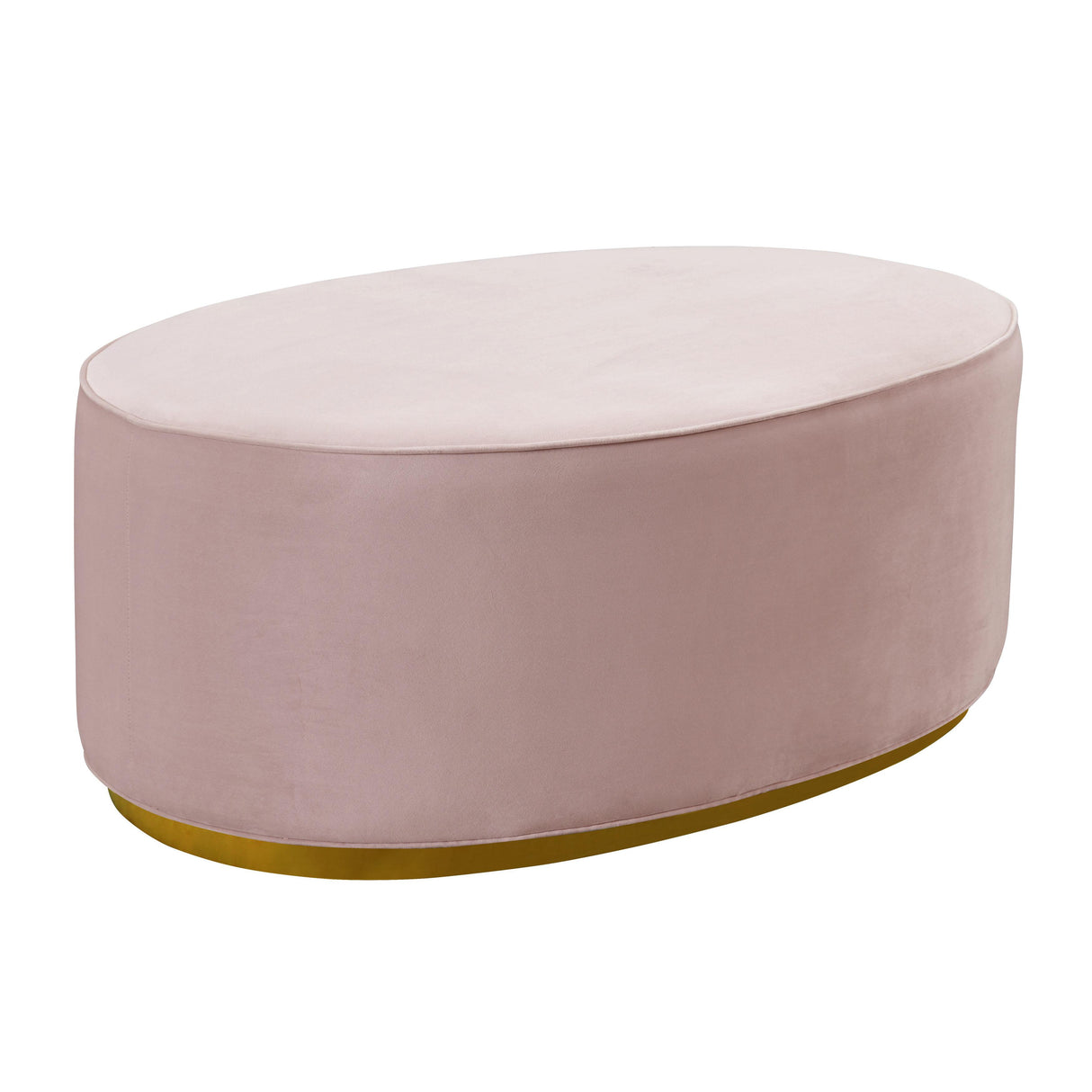 Scarlett Velvet Oval Ottoman by TOV Furniture at Eve Furniture
