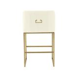 Lisa Pleated Velvet Counter Stool by Inspire Me! Home Decor by TOV Furniture at Eve Furniture