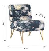 Kelly Floral Velvet Chair by TOV Furniture at Eve Furniture