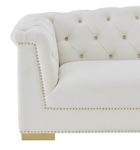 Farah Velvet Loveseat by Inspire Me! Home Decor by TOV Furniture at Eve Furniture