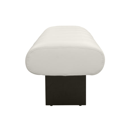 Karol Cream Performance Vegan Leather Bench by TOV Furniture at Eve Furniture