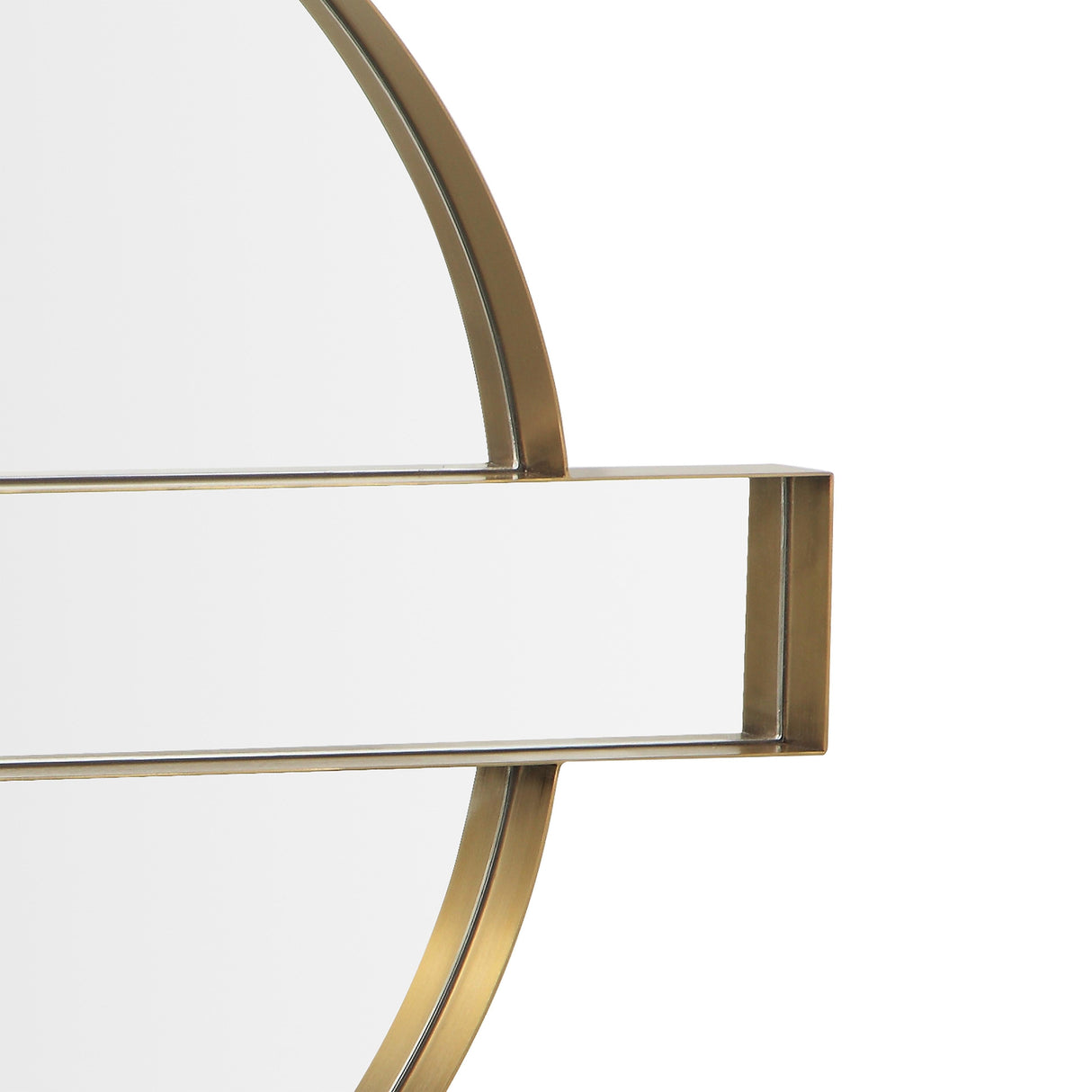 Carri Gold Round Wall Mirror by TOV Furniture at Eve Furniture