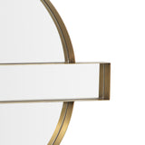 Carri Gold Round Wall Mirror by TOV Furniture at Eve Furniture