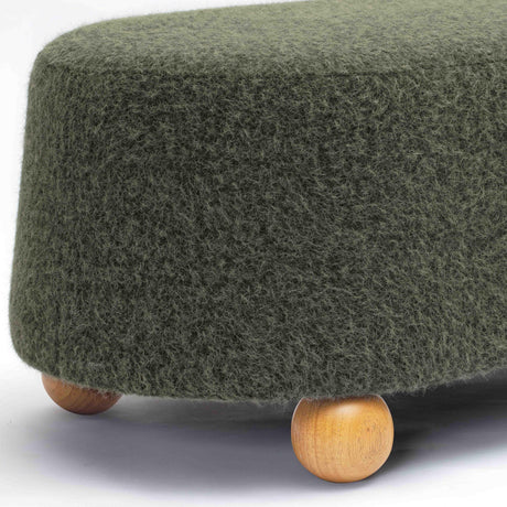 Jaine Loose Mohair Large Ottoman by TOV Furniture at Eve Furniture