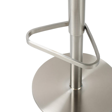 Astro White and Grey Boucle Adjustable Stool by TOV Furniture at Eve Furniture