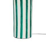 Ravello Green Striped Papier Mache Table Lamp by TOV Furniture at Eve Furniture