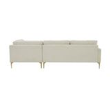 Serena Velvet Chaise Sectional by TOV Furniture at Eve Furniture