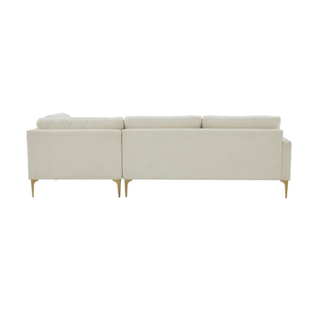 Serena Velvet Chaise Sectional by TOV Furniture at Eve Furniture