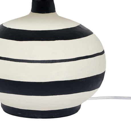 Positano Striped Papier Mache Table Lamp by TOV Furniture at Eve Furniture
