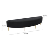 Bianca Velvet Bench by TOV Furniture at Eve Furniture