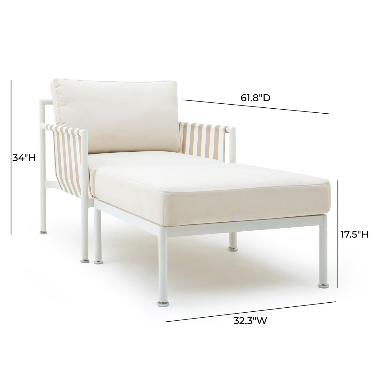 Dunes Cream Outdoor Lounge Set by TOV Furniture at Eve Furniture