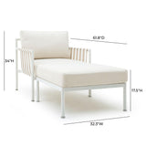 Dunes Cream Outdoor Lounge Set by TOV Furniture at Eve Furniture
