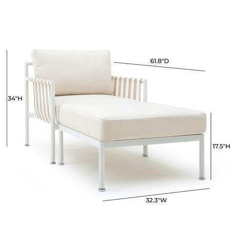 Dunes Cream Outdoor Lounge Set by TOV Furniture at Eve Furniture