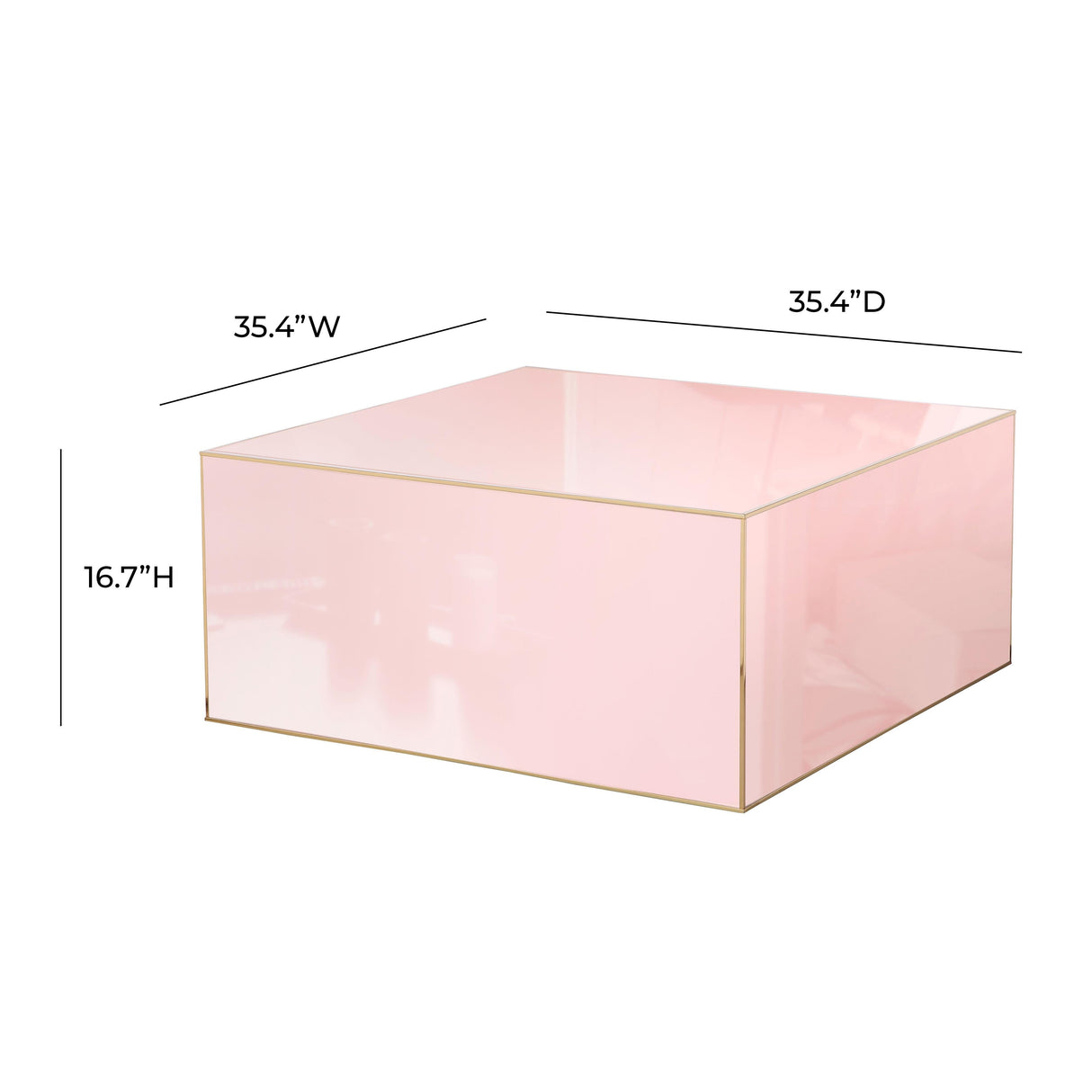 Havana Glass Coffee Table by TOV Furniture at Eve Furniture