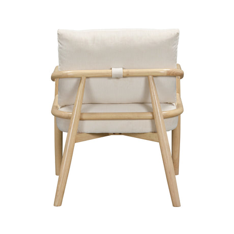 Dixie Cream Performance Corduroy Accent Chair by TOV Furniture at Eve Furniture