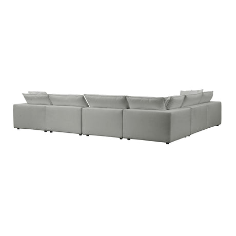 Cali Performance Fabric Modular 7-Piece Large Chaise Sectional by TOV Furniture at Eve Furniture