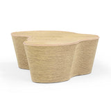 Slab Natural Seagrass Coffee Table by TOV Furniture at Eve Furniture