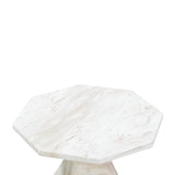 Esme Faux Marble Indoor / Outdoor Round Side Table by TOV Furniture at Eve Furniture