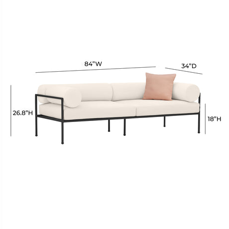 Vera Cream Performance Fabric Outdoor Sofa by TOV Furniture at Eve Furniture