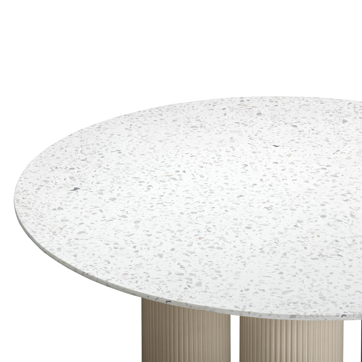 Parcino Terrazzo Concrete Indoor / Outdoor 47" Round Dining Table by TOV Furniture at Eve Furniture