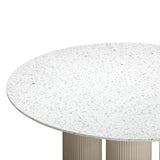 Parcino Terrazzo Concrete Indoor / Outdoor 47" Round Dining Table by TOV Furniture at Eve Furniture