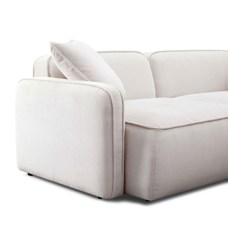 Travie Performance Corduroy Velvet Modular Loveseat by TOV Furniture at Eve Furniture