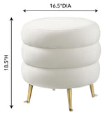Ladder Velvet Ottoman by TOV Furniture at Eve Furniture
