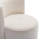 Alyssa Upcycled Velvet Rolling Desk Chair by TOV Furniture at Eve Furniture